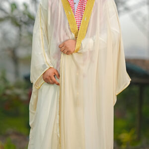 Premium Luxury Arabian Abaya – Cream